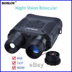 Night Vision Infrared 7x31 Zoom Binocular Scope Telescope 4GB For Hunting Hiking