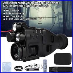 Night Vision Moncular CY789 24x Riflescope Wifi 1080P 850/940nm Infrared Camera