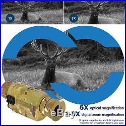 Night Vision Monocular 200m Range Scope 5X Infrared Digital Camera Video