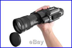 Night Vision Monocular 7x Zoom, 1000m Detection Range, Weatherproof with carry bag