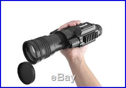 Night Vision Monocular 7x Zoom, 1km Detection Range, Built-in Camera Rongland