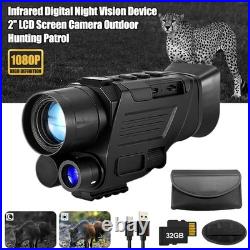 Night Vision Monocular 850NM With Video Recording Hunting Scope AU