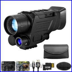 Night Vision Monocular 850NM With Video Recording Hunting Scope AU