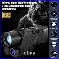 Night Vision Monocular 850NM With Video Recording Hunting Scope AU