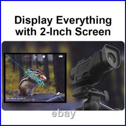 Night Vision Monocular 850NM With Video Recording Hunting Scope AU