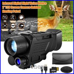 Night Vision Monocular 850NM With Video Recording Hunting Scope AU