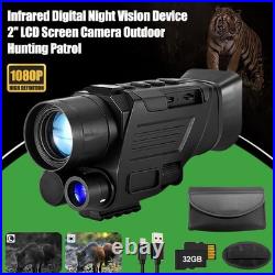Night Vision Monocular 850NM With Video Recording Hunting Scope AU