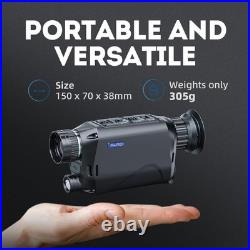 Night Vision Monocular, Digital Night Vision Goggles for Wildlife Viewing, Hu