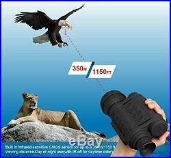 Night Vision Monocular HD Digital Infrared Camera Scope 6x50mm 1.5 TFT LCD 1150