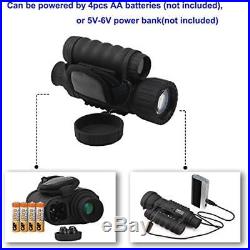 Night Vision Monocular, HD Digital Infrared Thermal Camera Scope 6x50mm With 1.5