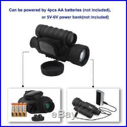 Night Vision Monocular, HD Digital Infrared Thermal Camera Scope 6x50mm with