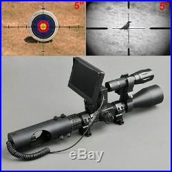 Night Vision Riflescope Hunting Scopes Optics Sight Tactical 850nm Infrared LED