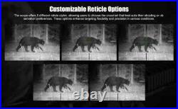Night Vision Scope 2560x1920 Hunting Telescopes 40mm Lens HD 5-20X WIFI Camera