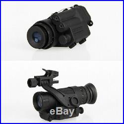Night Vision Scope Monocular Tactical IR Infrared Hunting Telescope HD With LED