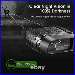 Night Vision and Day Binoculars for Hunting in 100% Darkness Digital Infrared