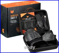 Nightfox Swift 2 Pro Night Vision Goggles with Adjustable Head Strap, 32GB Memory