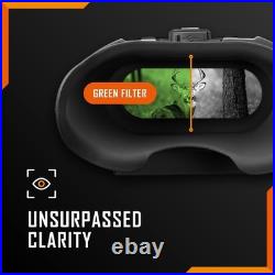 Nightfox Swift 2 Pro Night Vision Goggles with Adjustable Head Strap, 32GB Memory