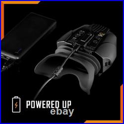 Nightfox Swift 2 Pro Night Vision Goggles with Adjustable Head Strap, 32GB Memory