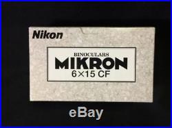 Nikon Binoculars MIKRON 6 x 15 M CF Porro Prism from Japan