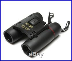 Outdoor Travel 30 x 60 Zoom Folding Day Night Vision Binoculars Telescope + Bag