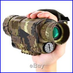 P15S 5x8 Optics Night Vision Infrared 16GB Monocular IR Flashlight for Hunting