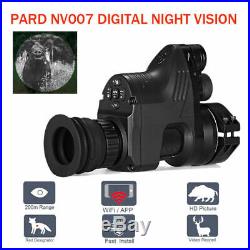 PARD NV007 Digital Rifle Rear Scope Night Vision Add On Attachment WiFi 1080P IR
