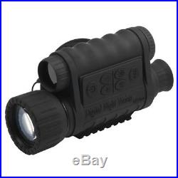 PDE Night Vision Monocular Wildlife 6X50 5MP HD Camera Infrared Telescope Black