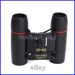 Portable 30x60 Folding Day Night Vision Zoom Binoculars Telescope Camping