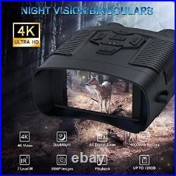 Profey 4K Night Vision Goggles 3'' Large Screen Night Vision Binoculars for A