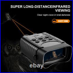 Rechargeable 3 LCD Screen 400m IR Night Vision Binoculars Goggles with32GB Card