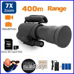 Rongland Infrared Night Vision IR Monocular Telescopes 7x60+3XBatteries F1