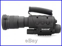 Rongland Night Vision Monocular Infrared 7x60 700M 8GB DVR Telescopes Wide Strap