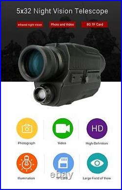 SVBONY 5x32 Infrared Night Vision Digital Monocular Hunting 200M Range Hunting