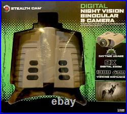 Stealth cam digital night vision binocular and camera