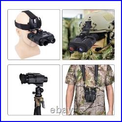 Tactical Helmet Night Vision Goggles 3D Infrared Binoculars Hunting Waterproof