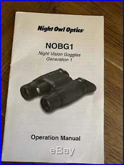 Tactical Night Vision Binoculars Dorr Night Owl NOBG1 FINAL REDUCTION