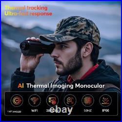 Thermal Imaging Monocular 384 x 288 Ai Resolution, 15mm 60Hz Thermal Night Vision