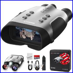 True 4K Night Vision Binoculars, Infrared Goggles with Full-Color Low-Light Im