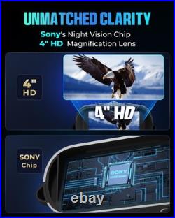 True 4K Night Vision Binoculars, Infrared Goggles with Full-Color Low-Light Im