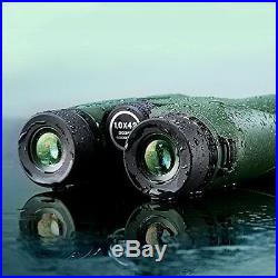 USCAMEL 10 x 42 military HD binoculars, compact telescope Army Green for profess