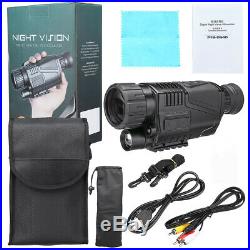 US 5X Zoom Night Vision Telescope Infrared Camera Video Monocular Camp Hunting