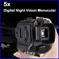 Ultra Small 8GB 1-5X18 Multi-Function Night Vision Monocular 850NM Hunting Scope
