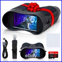 Upgraded Night Vision Goggles 4K Night Vision Binoculars, 8X Digital Zoom