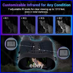 Upgraded Night Vision Goggles 4K Night Vision Binoculars, 8X Digital Zoom