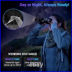 Upgraded Night Vision Goggles 4K Night Vision Binoculars, 8X Digital Zoom Upgraded Night Vision Goggles 4K Night Vision Binoculars, 8X Digital Zoom
