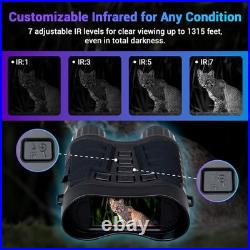 Upgraded Night Vision Goggles 4K Night Vision Binoculars, 8X Digital Zoom 3.2