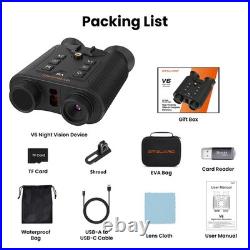 V6Pro Night Vision Goggles 4K Binoculars Telescopes Outdoor Hunting Surveillance