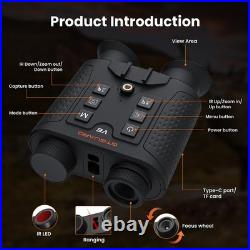 V6Pro Night Vision Goggles 4K Binoculars Telescopes Outdoor Hunting Surveillance