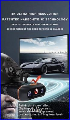 VRNV100 3D VR Head-mounted Night Vision Telescope 8X Digital Zooming Binocular