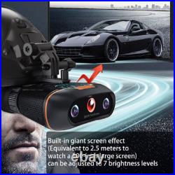VRNV100 3D VR Head-mounted Night Vision Telescope 8X Digital Zooming Binocular